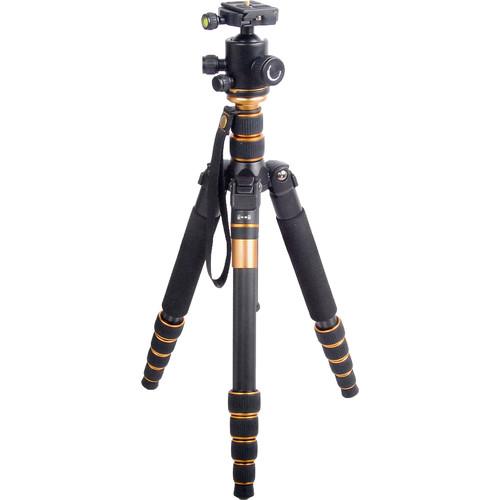 CAME-TV Q66C Carbon Fiber Tripod with Ball Head