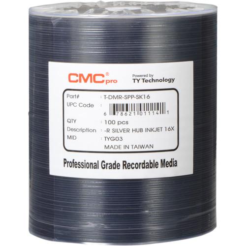 CMC Pro 4.7GB DVD-R 16x Silver Inkjet Hub Printable Discs