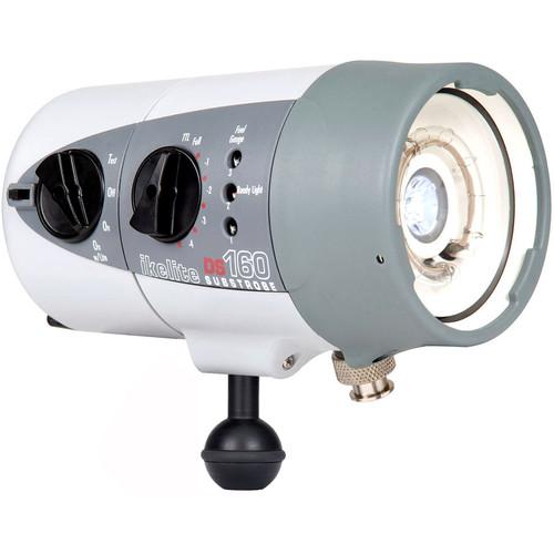 Ikelite DS160 Substrobe with NiMH Battery, Smart Charger with Australian Plug, and 1" Ball Mount
