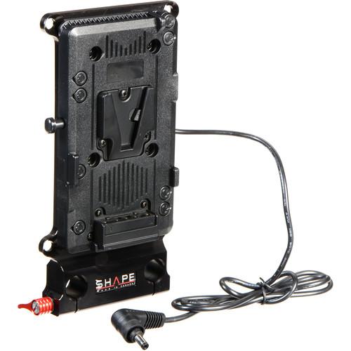 SHAPE Cheeseplate V-Mount with 15mm Rod Bloc for Canon C Series Cameras