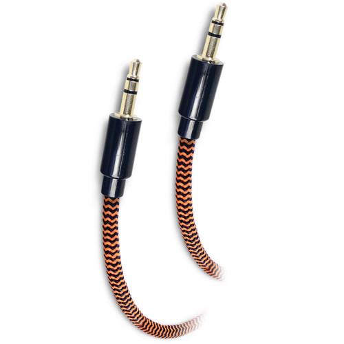 ToughTested Braided Fabric Stereo Mini Male to Stereo Mini Male Aux Cable