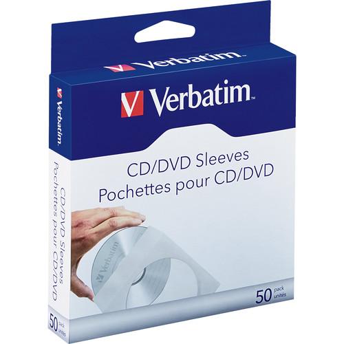 Verbatim CD DVD Paper Sleeves with Clear Windows