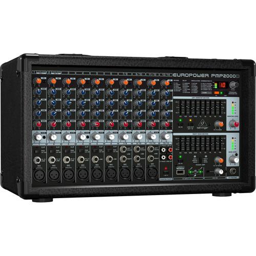 Behringer PMP2000D - 2000W 14-Channel Powered Mixer with KLARK TEKNIK FX, Behringer, PMP2000D, 2000W, 14-Channel, Powered, Mixer, with, KLARK, TEKNIK, FX