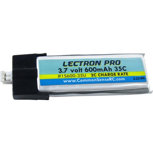Common Sense RC Lectron Pro 3.7V 600mAh 35C LiPo Battery with UMX Connector for Blade Glimpse
