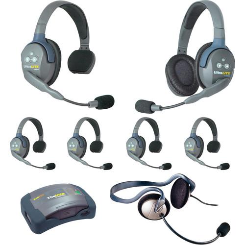 Eartec HUB751MON UltraLITE 7-Person HUB Intercom System with Monarch Headset