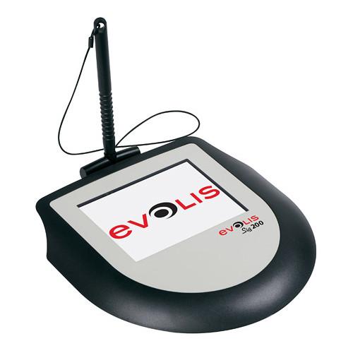 Evolis Sig200 Signature Capture Pad Bundle with Signosign 2 Software CD and Workstation License