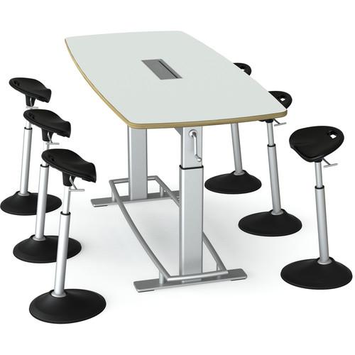 Focal Upright Furniture Confluence 6 Table and Six Mobis Seat Bundle