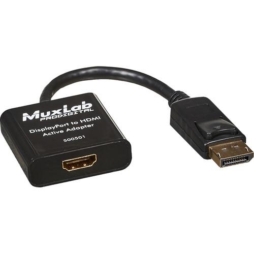 MuxLab DisplayPort to HDMI Active Adapter