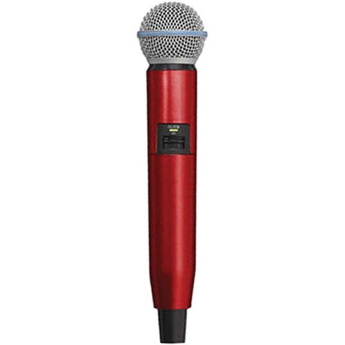 Shure WA723-RED Color Handle for GLX-D SM58 BETA58A Microphone