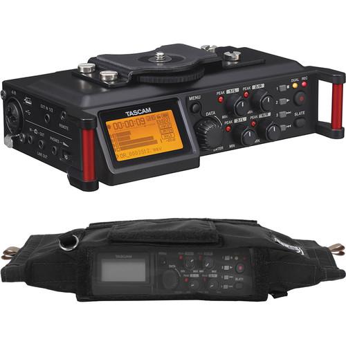 Tascam DR-70D 4-Channel Audio Recorder With Case Kit
