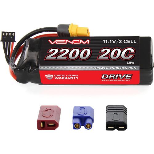 Venom Group 11.1V 2100mAh LiPo Battery with Interchangeable Connectors