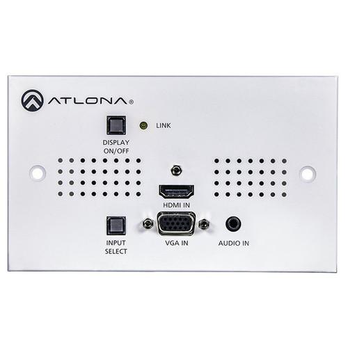 Atlona Two-Input HDMI VGA to HDBaseT UK Wall Plate Switcher