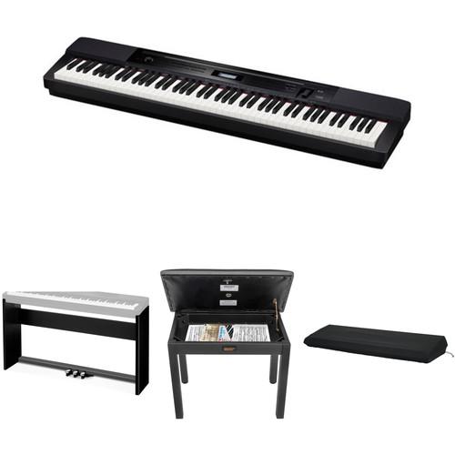 Casio PX-350 Privia 88-Key Digital Piano with Stand, Bench & Accessories