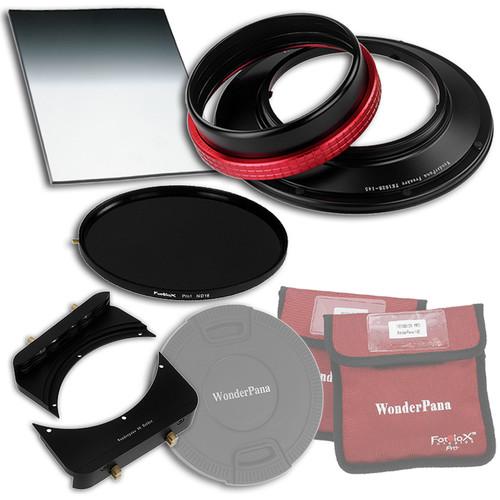 FotodioX WonderPana FreeArc Core Unit Kit for Tokina 16-28mm Lens with 145mm Solid Neutral Density 1.2 and 6.6 x 8.5" Soft-Edge Graduated Neutral Density 0.6 Filters