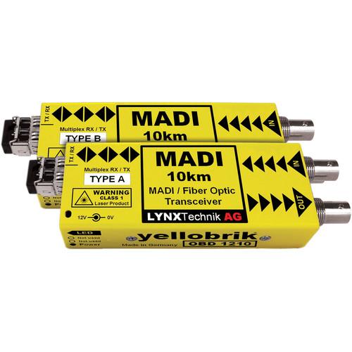 Lynx Technik AG MADI Bi-Directional Optical to Coax Converter Transceiver Pair