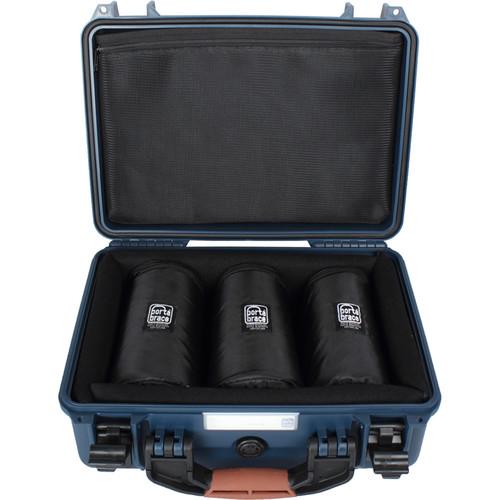 Porta Brace Hard Case with Three 7" Lens Cups for DSLRs or Small Equipment and Accessories