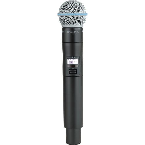 Shure ULXD2 Handheld Transmitter with Beta 58A Microphone Capsule