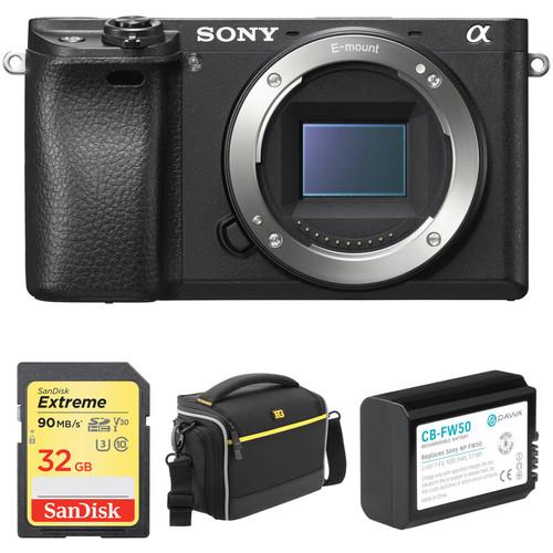 Sony Alpha a6300 Mirrorless Digital Camera Body with Accessory Kit