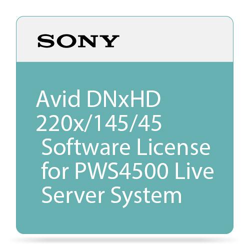 Sony Avid DNxHD 220x 145 45 Software License for PWS4500 Live Server System