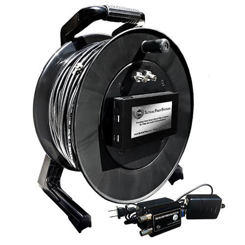 Tactical Fiber Systems CamLink Fiber Transmission System Cable Reel with Built-In 3G-HD SD-SDI Transmitter & Receiver