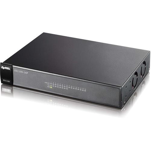ZyXEL ES1100 Series 16-Port FE Unmanaged PoE Switcher