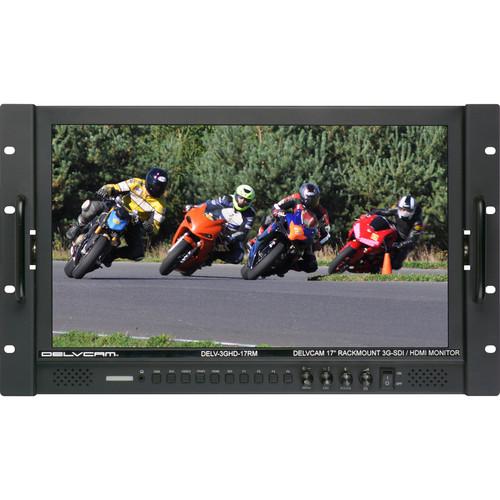 Delvcam 17.3" 1080p 3G-SDI HDMI Rackmount LCD Monitor