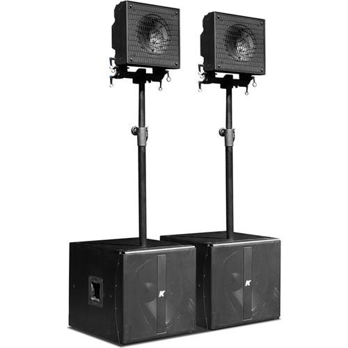 K-Array KRX202 Small-Format, Multi-Use Powered System w 12" Coaxial Speakers