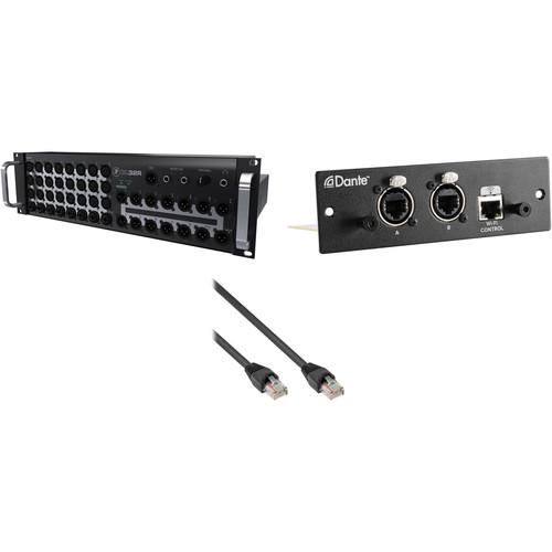 Mackie DL32R Kit with Dante Expansion Card and 100