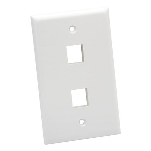 Platinum Tools Standard 2-Port Wall Plate