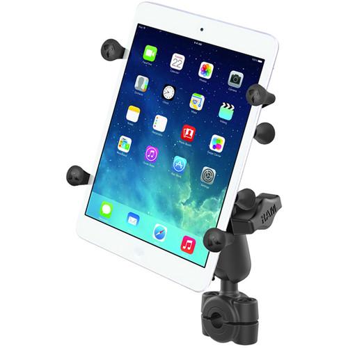 RAM MOUNTS Torque Mini Rail Base Kit with 1" Ball, Standard Arm, & X-Grip Cradle for 7 - 8" Tablet