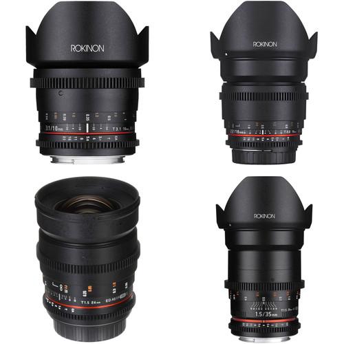 Rokinon Cine DS Wide-Angle Lens Kit for APS-C
