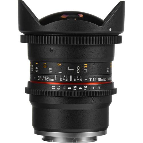Samyang 12mm T3.1 VDSLR Cine Fisheye Lens for Sony E-Mount