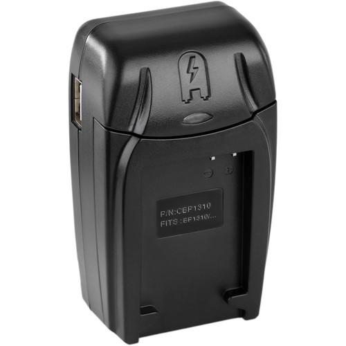 Watson Compact AC DC Charger Kit with Battery Adapter Plate for BP-1310