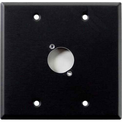 Whirlwind WP2B 1H 2-Gang Wall Plate Punched for 1 Whirlwind Switchcraft D3F Terminal