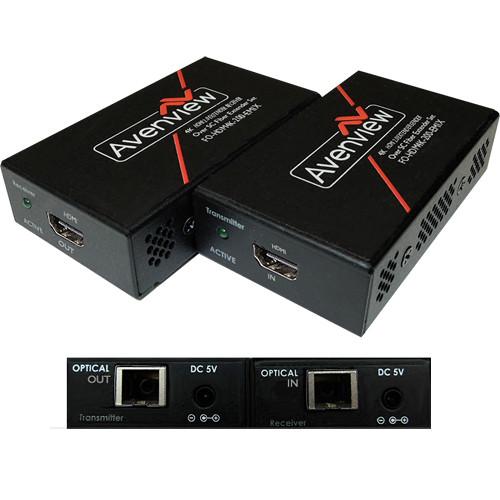 Avenview 4K@60Hz HDMI 2.0 over Single SC Fiber Optic Cable Extender Set