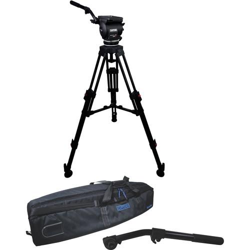 Cartoni Focus 22 Fluid Head with H602 Tripod Legs, Mid Spreader and 2nd Pan Bar