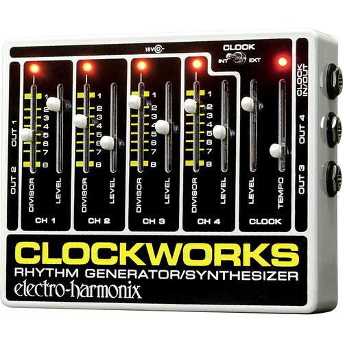 Electro-Harmonix Clockworks Rhythm Generator Synthesizer Pedal