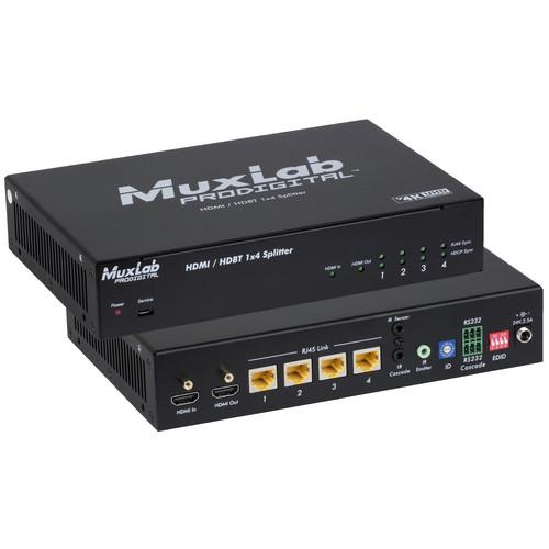 MuxLab UHD HDMI over HDBaseT 1X4 Splitter with HDCP