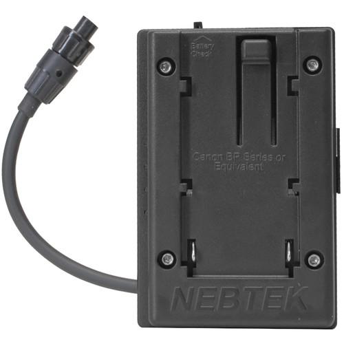 Nebtek 12V DV Battery Adapter with Canon Faceplate for AJA Mini Converter