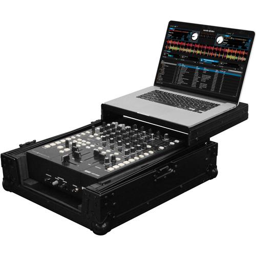 Odyssey Innovative Designs FZGS12MX1BL Black Label Series Low Profile Glide Style Case for a 12" DJ Mixer