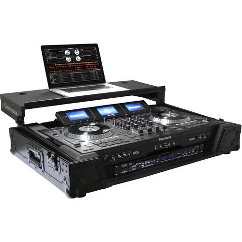 Odyssey Innovative Designs Numark NS7 NS7II NS7III DJ Controller Black Label Glide Style Case with Lower 19" 1U Rack Space
