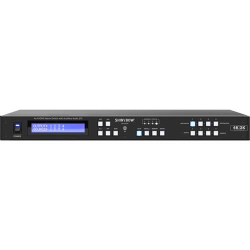 Shinybow SB-5645AK 4 x 4 HDMI Matrix Switcher with Auxiliary Audio