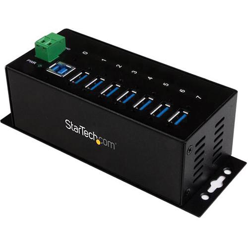 StarTech 7-Port Industrial USB 3.0 ESD and Surge Protection Hub