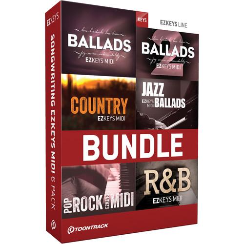 Toontrack Songwriting EZkeys MIDI 6 Pack