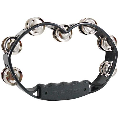 Tycoon Percussion Dark Steel 14 Paired Jingles Plastic Tambourine