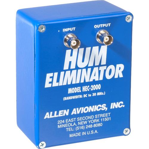 Allen Avionics HEC-2000 Video Hum Eliminator, Hum and Noise Eliminator, One I O, 75 ohms, Metal Housing