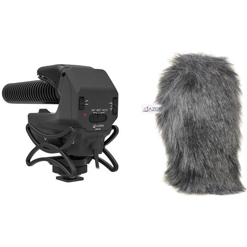 Azden SMX-15 Shotgun Video Mic and Furry Windshield Cover Kit
