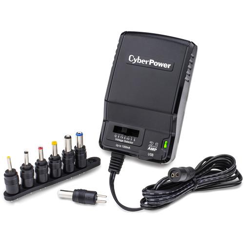 CyberPower 1300 mAh Universal Power Adapter and 2.1A USB Charger