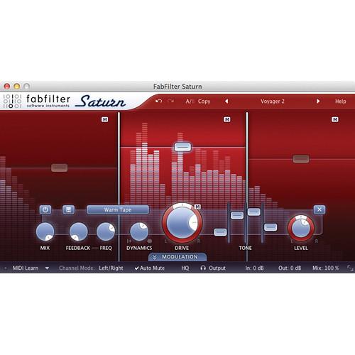 FabFilter Saturn Saturation Software Plug-In