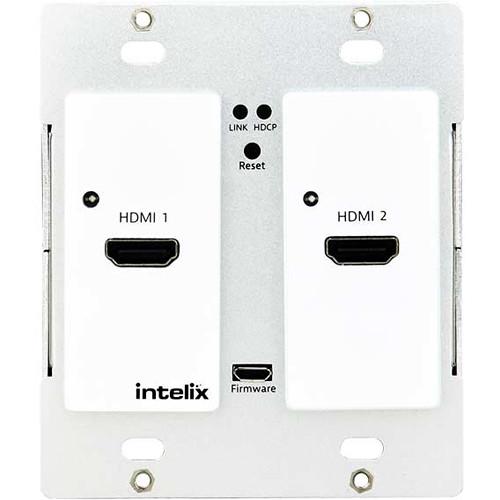 Intelix Two-Gang HDMI Auto-Switching Wall Plate with HDBaseT Port